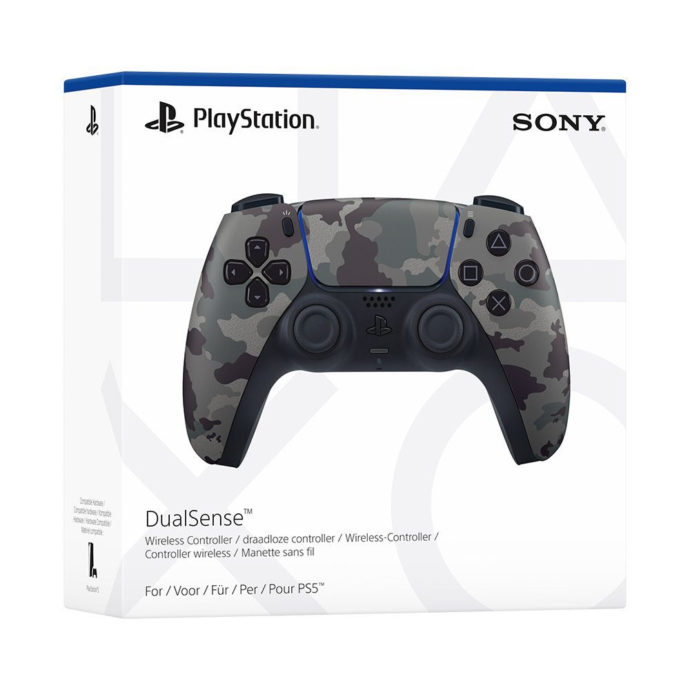 Grey Camouflage DualSense Wireless Controller (PS5) Box Picture