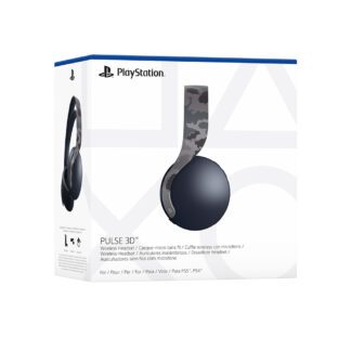 Grey Camouflage Pulse 3D Wireless Headset (PS4) (PS5) Box Picture