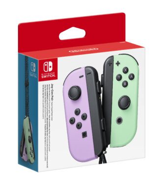 Pastel Purple and Pastel Green Joy-Con Pair (Nintendo Switch) Box Picture