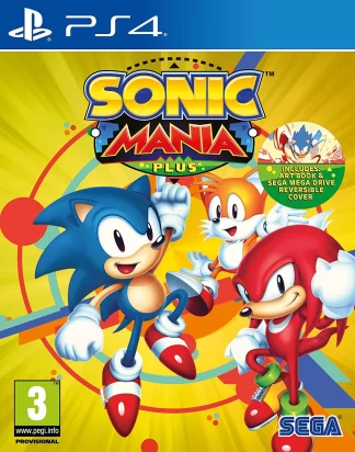 Sonic Mania Plus (PS4) Front Cover