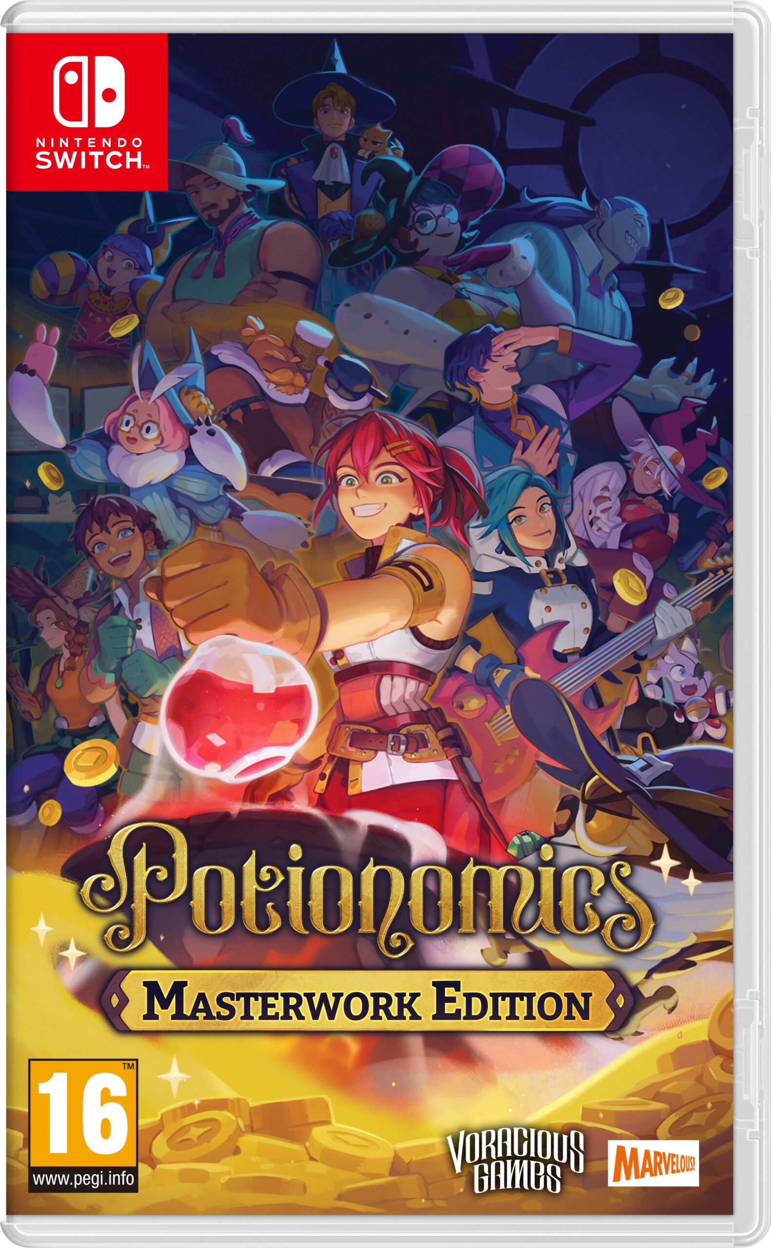 Potionomics: Masterwork Edition Nintendo Switch Front Cover