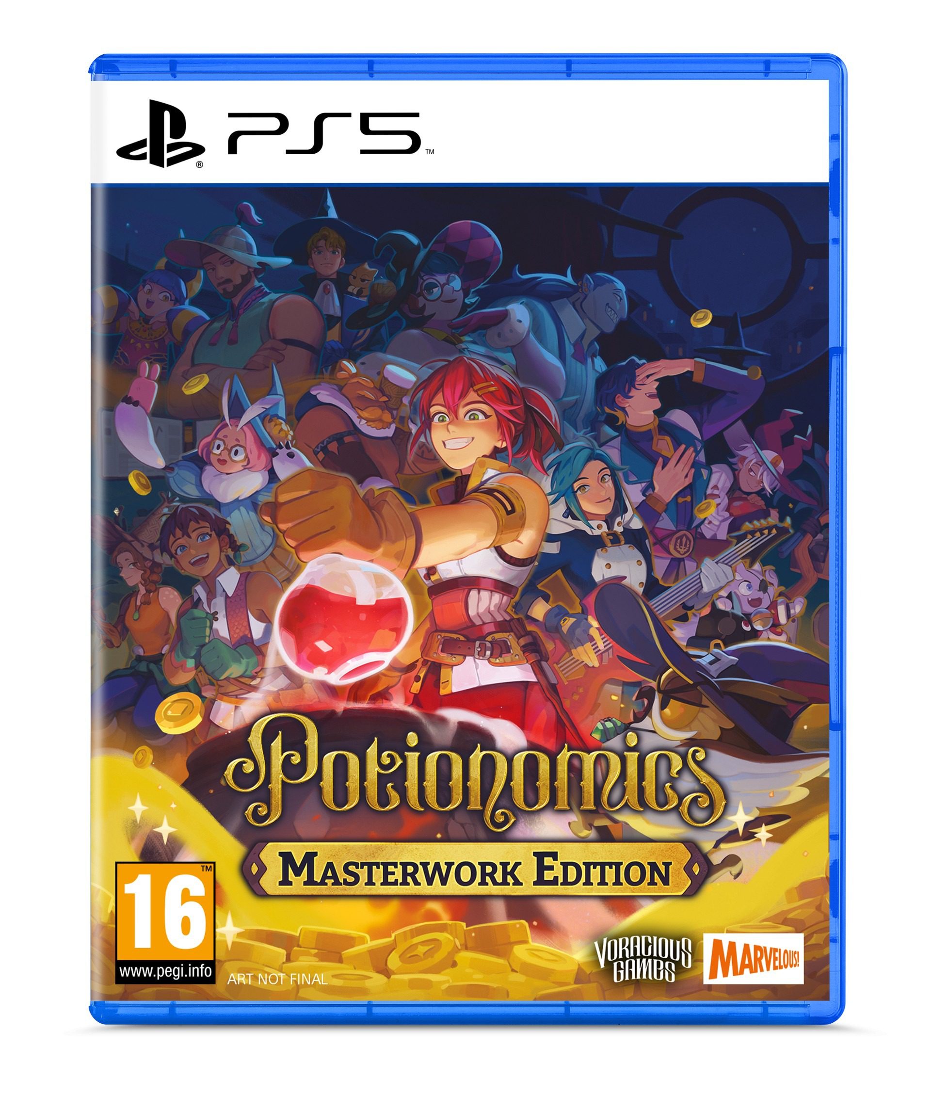 Potionomics: Masterwork Edition PS5 Front Cover