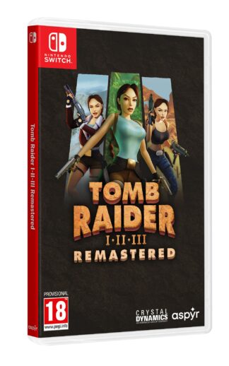 Tomb Raider I-III Remastered Starring Lara Croft Nintendo Switch Front Cover
