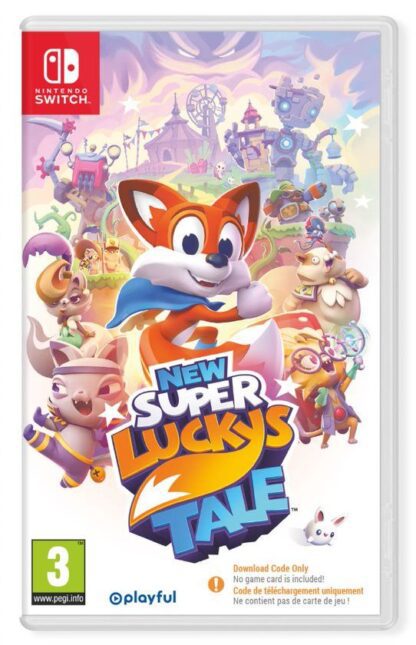 New Super Luckys Tale Nintendo Switch Code in Box Front Cover
