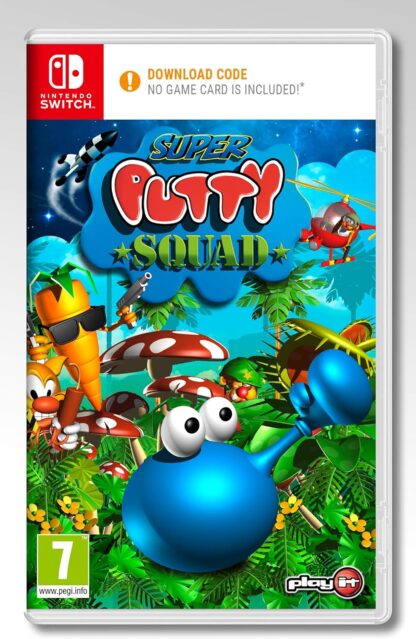 Super Putty Squad Nintendo Switch Code in Box Front Cover
