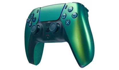Chroma Teal DualSense Wireless Controller (PS5) Angled Front View
