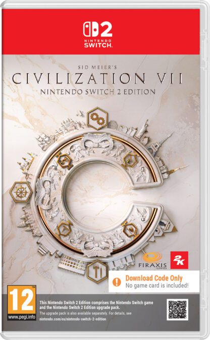 Sid Meier’s Civilization VII Standard Edition Nintendo Switch 2 Code in Box Front Cover