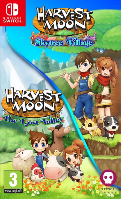 Harvest Moon The Lost Valley & Skytree Village Nintendo Switch Front Cover