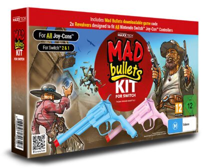 Mad Bullets Kit for Nintendo Switch 2 & 1 Angled Box Image