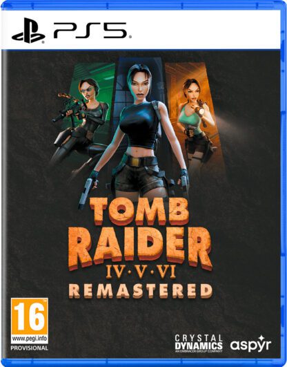 Tomb Raider IV-VI Remastered Starring Lara Croft PS5 Front Cover