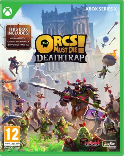 Orcs Must Die Deathtrap! Xbox Series X Front Cover