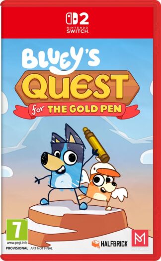 Bluey's Quest for the Gold Pen Nintendo Switch 2 front cover