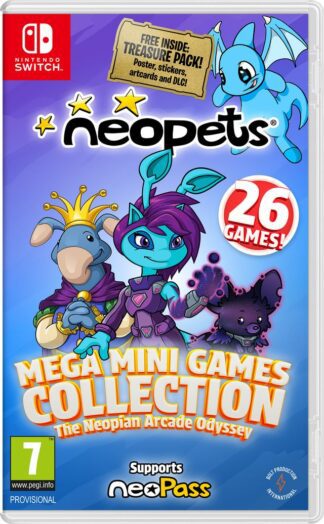 Neopets Mega Mini Games Collection Day 1 Edition Nintendo Switch front cover